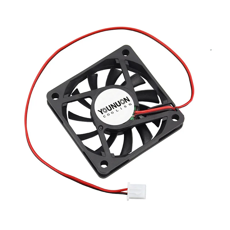 2 Pieces YOUNUON DC 5V/12V/24V Sleeve&Dual Ball Bearing 60mm 6cm 60x60x10mm Cooling Fan 6010 Brushless Cooling Cooler Fan - image 5