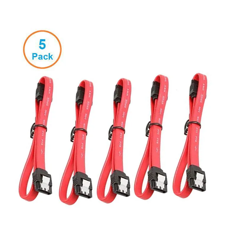 5pcs 10CM SATA 3.0 Harddrive 6Gb/s Serial ATA DATA Cable 90 Angled 180 Connector SATA3 SATAIII 6Gbps Hard Drive Disk,SSD Adapter - image 6