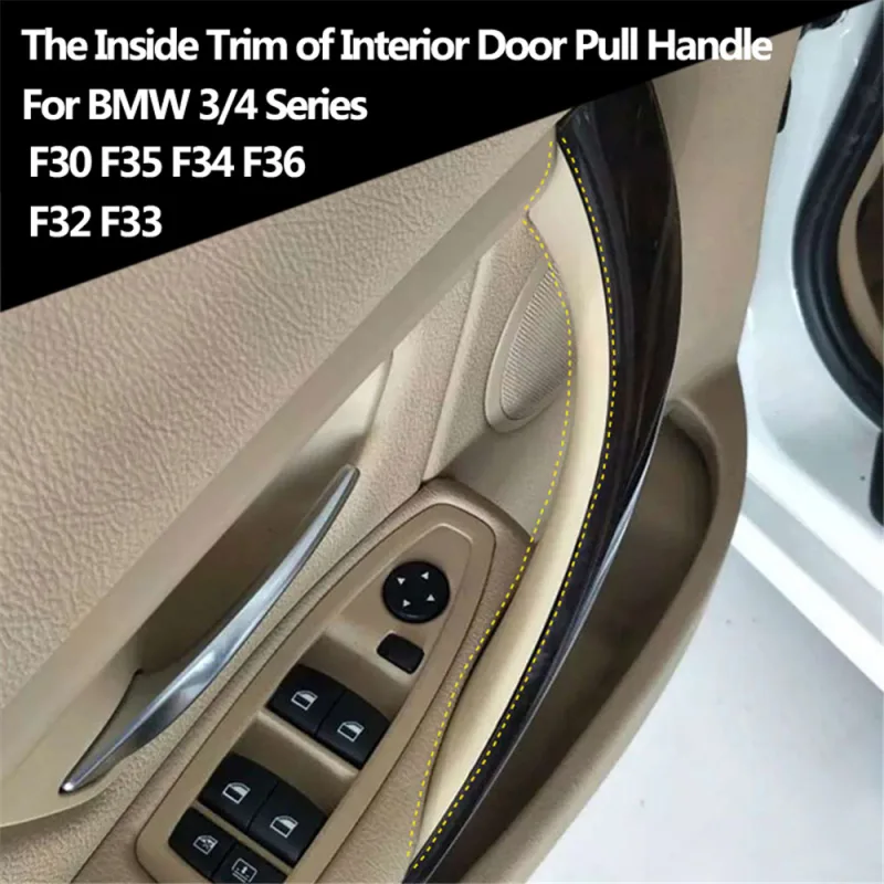 Car Interior Door Handle Pull Cover Trim For BMW 3 4 Series F30 F80 F31 F32 F33 F34 F35 F36 318i 320i 328i 330i 335i 2013-2018 detail 3