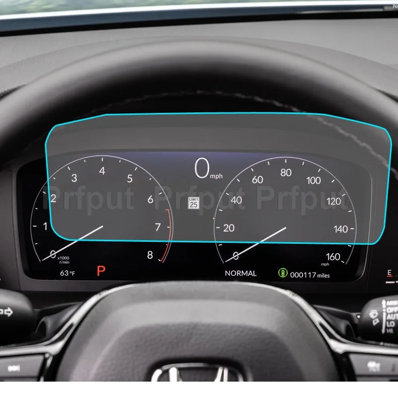GPS navigation screen TPU protective film for Honda 11 Generation Civic 2021 2022 car Instrument protector detail 3