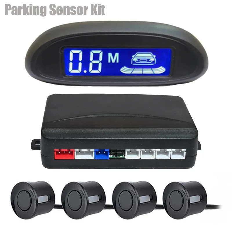 Multiple Radar Car Parktronic LED Parking Sensor Kit Radar Backlight Display Backup Monitor Detector System - image 1