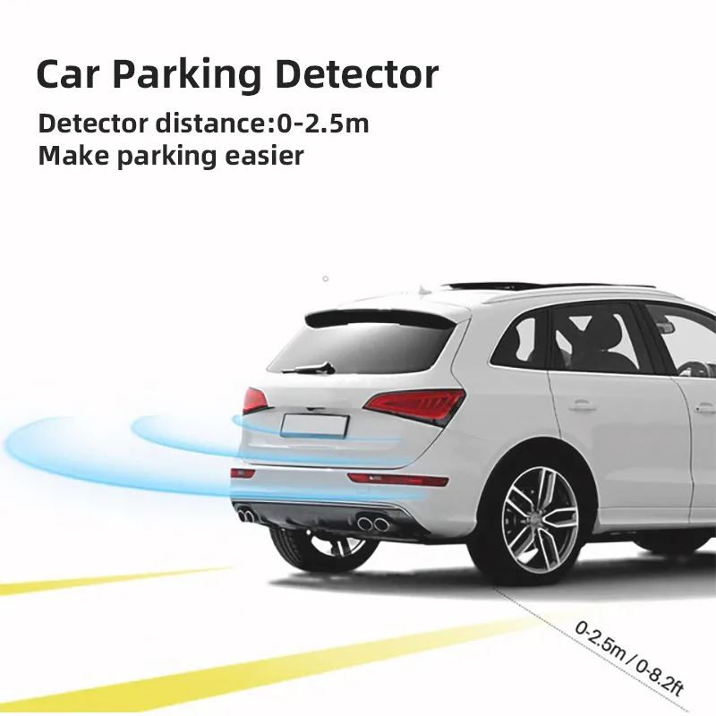 Multiple Radar Car Parktronic LED Parking Sensor Kit Radar Backlight Display Backup Monitor Detector System detail 3