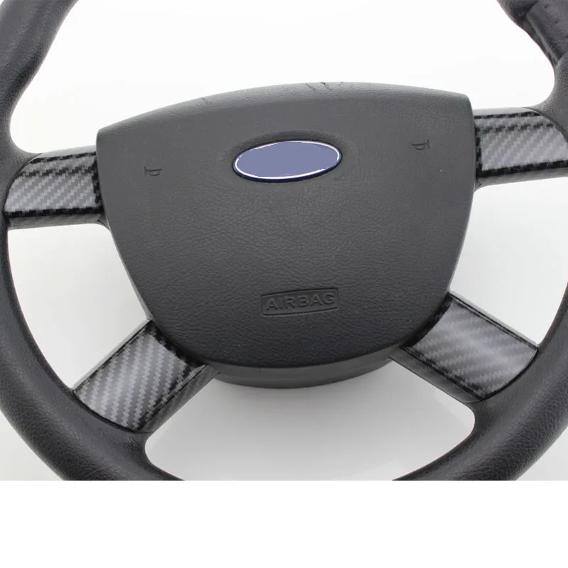 My good car Car Accessories Steering Wheel Buttons Panel Cover Trim Stickers Carbon Fiber  for Ford Focus 2 MK2 2005 - 2011 - image 6
