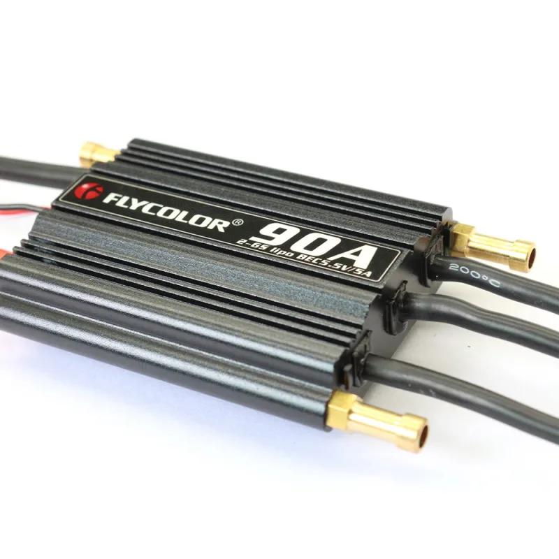 Flycolor 150A 120A 90A 70A 50A  Brushless ESC Speed Control Stand 2-6S Lipo BEC 5.5V/5A for RC Boat F21267/71 - image 2