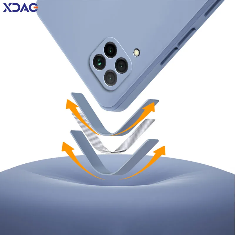 Original Square Liquid Silicone Case for Huawei Nova 6 SE 7i P40 Lite 4G Russia Soft Phone Back Cover Nova6SE Nova7i P40Lite Bag - image 3