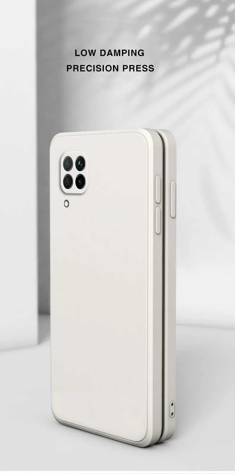 Original Square Liquid Silicone Case for Huawei Nova 6 SE 7i P40 Lite 4G Russia Soft Phone Back Cover Nova6SE Nova7i P40Lite Bag detail 5