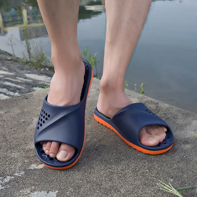 Men Slides Non-slip Summer Massage Flip Flops Indoor Slipper Man Sandals Beach Shoes Men - image 2