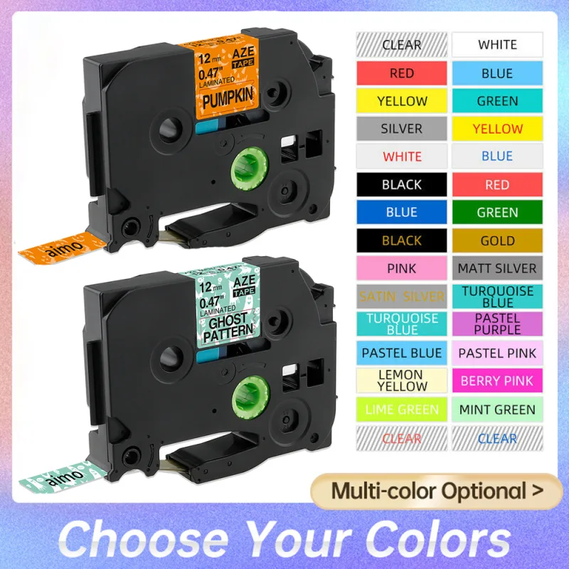 31 Colors TZE 231 234 334 Label Tape 12mm Compatible for Label Work for Brother P-touch Label Printer PT-H110 PT-E105 PT-H101C - image 1