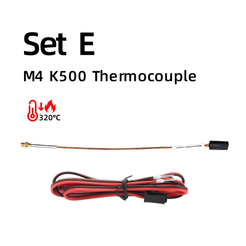 BLV®RAPIDO V2 Ceramics Heater Kit  heatBlock  K500 Thermocouple M4  104GT-2 100K 3950 PT1000 For Rapido V2.0 HOTEND - image 4