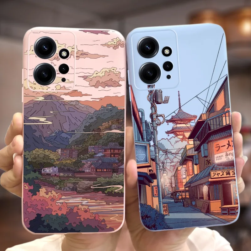 For Xiaomi Redmi Note 12 4G Case Cute Cartoon Painted Cover Soft Silicone Phone Case For Redmi Note 12 Pro Plus Note12 5G Fundas - image 2