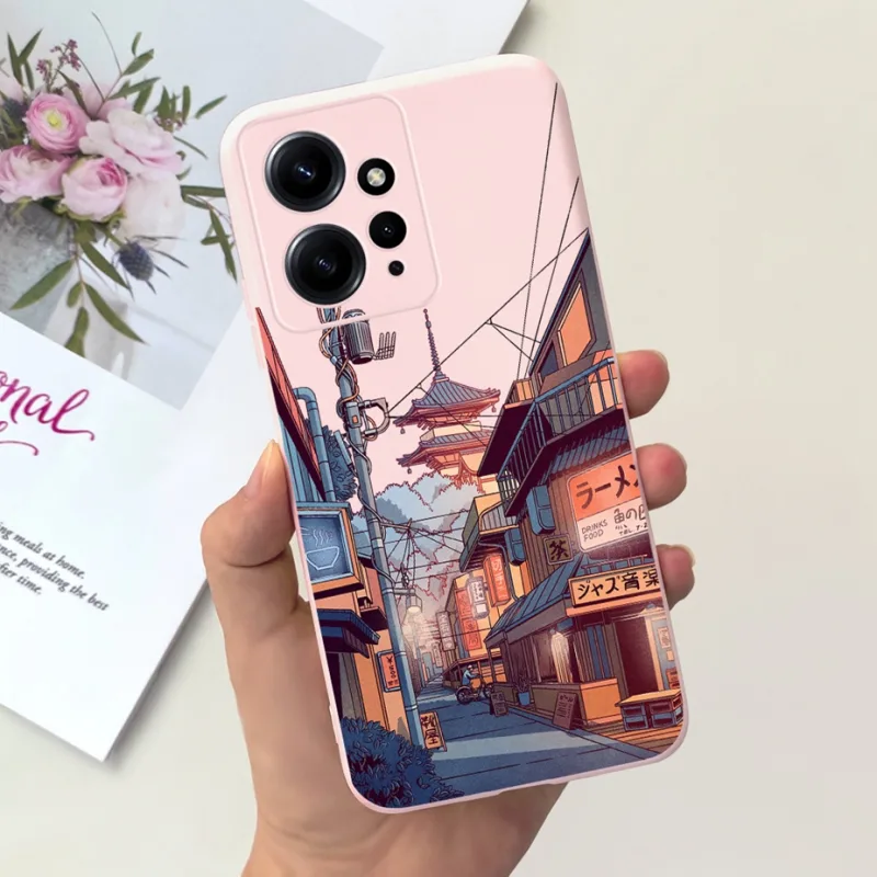For Xiaomi Redmi Note 12 4G Case Cute Cartoon Painted Cover Soft Silicone Phone Case For Redmi Note 12 Pro Plus Note12 5G Fundas detail 4