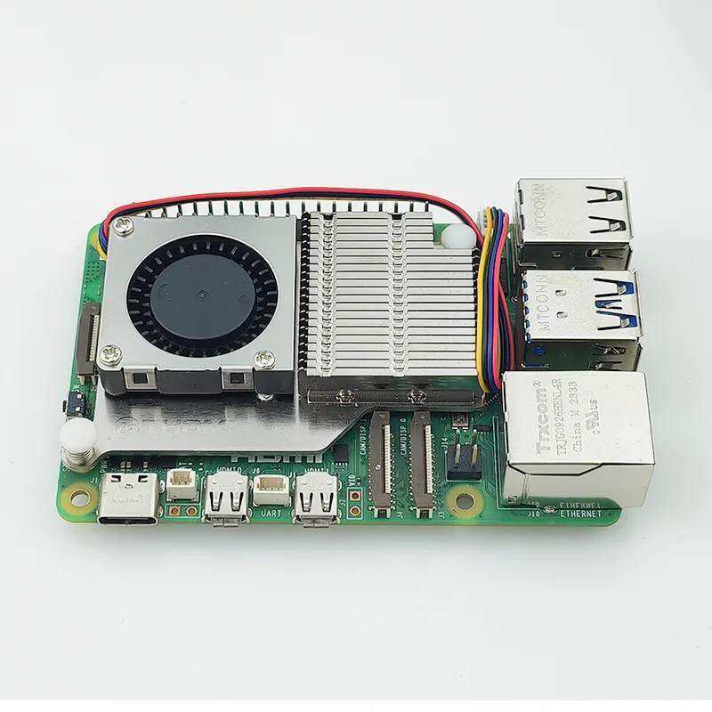 Raspberry Pi 5 Argon THRML Active Cooler Aluminum Heatsink with 30mm Cooling PWM Fan Active Passive Active Radiator for RPi 5 detail 4
