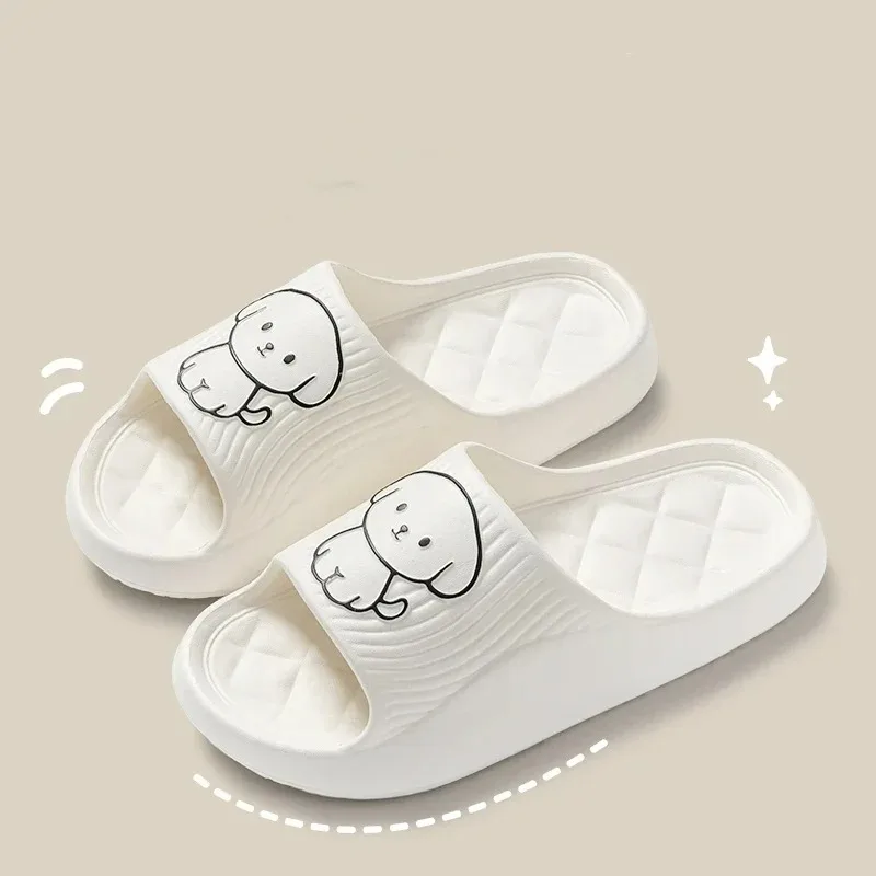 Cute Couple Pillow Slippers Female Summer Wear 2024 New Bathroom Bath Non-slip Indoor Home Eva Thick Bottom Sandals - image 4