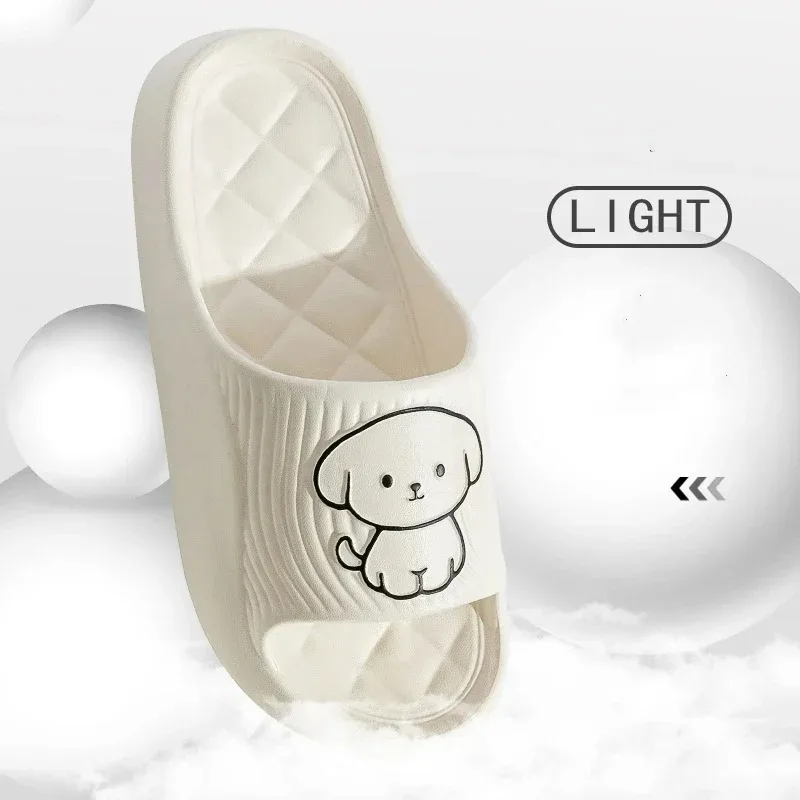 Cute Couple Pillow Slippers Female Summer Wear 2024 New Bathroom Bath Non-slip Indoor Home Eva Thick Bottom Sandals - image 5