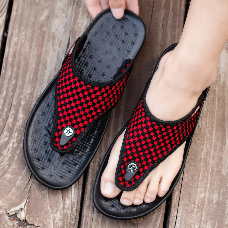 MAEDEF Slippers Summer Flip Flops for Men Beach Slippers Casual Sandals Comfortable Shoes Non-Slip Bathroom Shoes  Men Slides - image 2