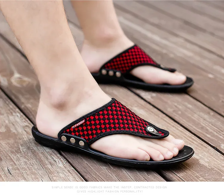 MAEDEF Slippers Summer Flip Flops for Men Beach Slippers Casual Sandals Comfortable Shoes Non-Slip Bathroom Shoes  Men Slides detail 7
