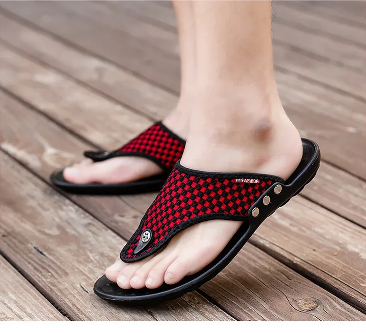 MAEDEF Slippers Summer Flip Flops for Men Beach Slippers Casual Sandals Comfortable Shoes Non-Slip Bathroom Shoes  Men Slides detail 8