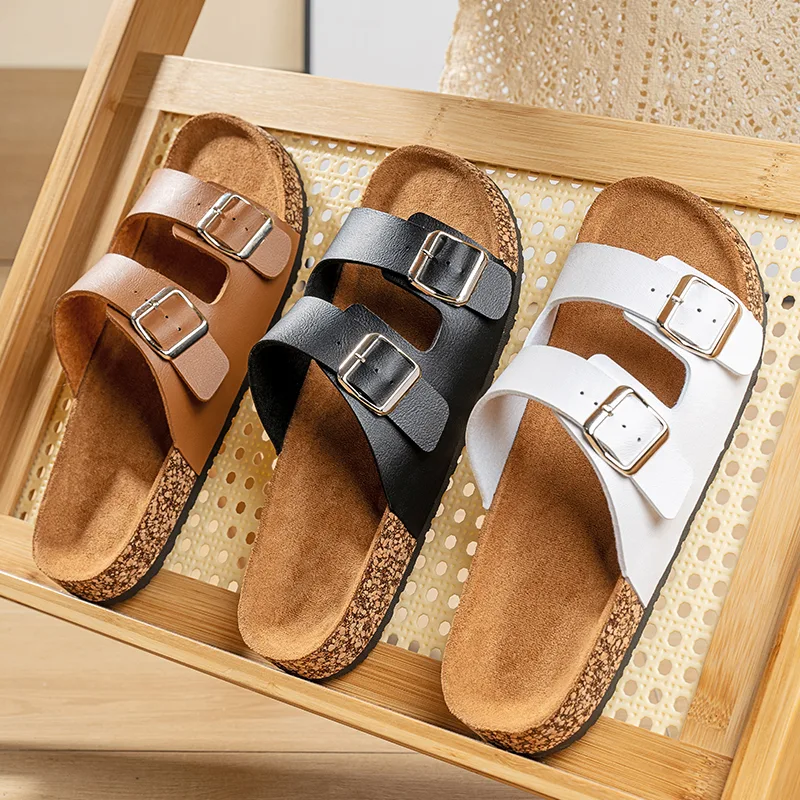 Slippers for men and women Birken indoor non-slip cork slippers women beach outdoor home comfortable casual sandals large size - image 1