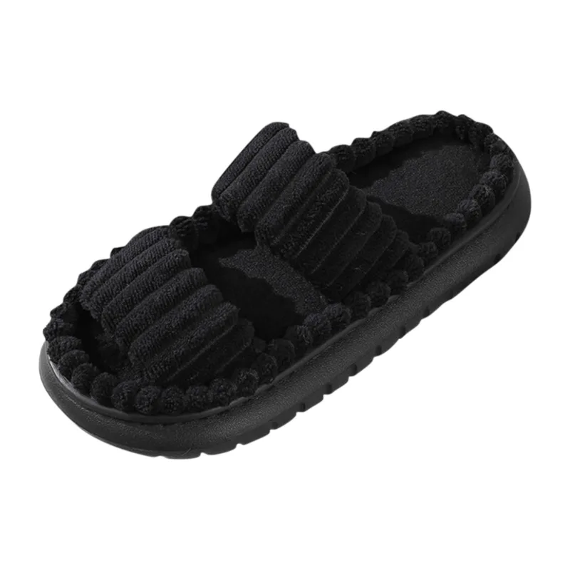 Women's 2024 Spring and Autumn Towel Pattern Thick Sole Home Fashion Anti Slip Towel Sole External Slippers Sandals Outdoor detail 3