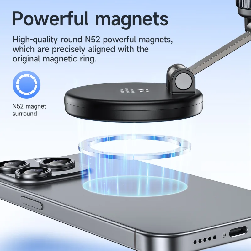 HOCO Manual Magnetic Car Phone Holder For iPhone 17 16 15 Series Universal 360 Degree Rotate Stand Bracket For Samsung S24 S25 - image 2