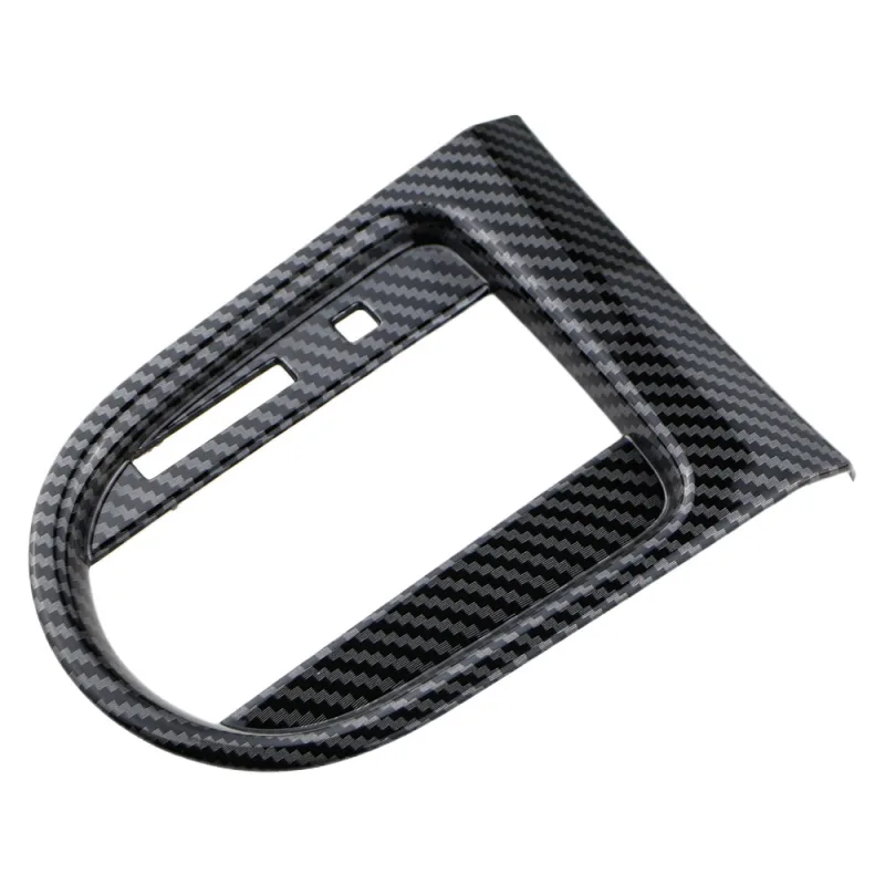 ABS Carbon Fiber Interior Center Gear Shift Frame Cover Panel for Ford Mustang 2016-2022 LHD AT Gear Shift Panel Protective Trim - image 4