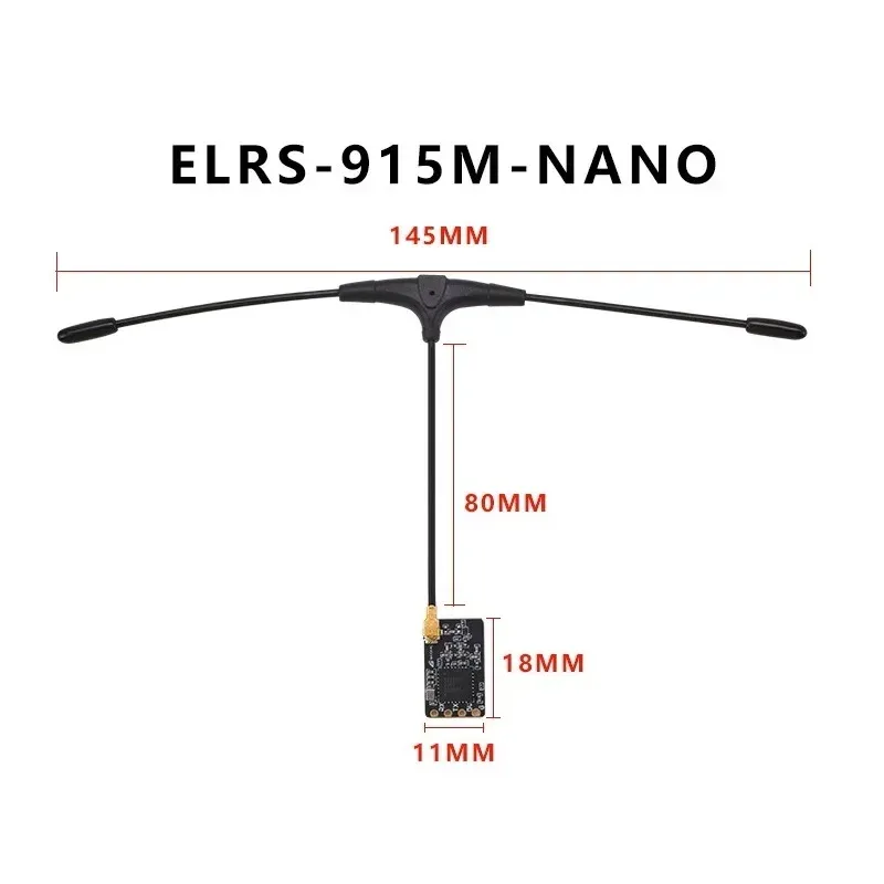 ELRS 915MHz / 2.4GHz NANO ExpressLRS Receiver With T type Antenna Support Wifi Upgrade for RC FPV Traversing Drones Parts - image 1