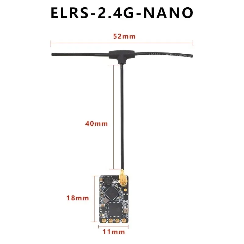 ELRS 915MHz / 2.4GHz NANO ExpressLRS Receiver With T type Antenna Support Wifi Upgrade for RC FPV Traversing Drones Parts - image 4