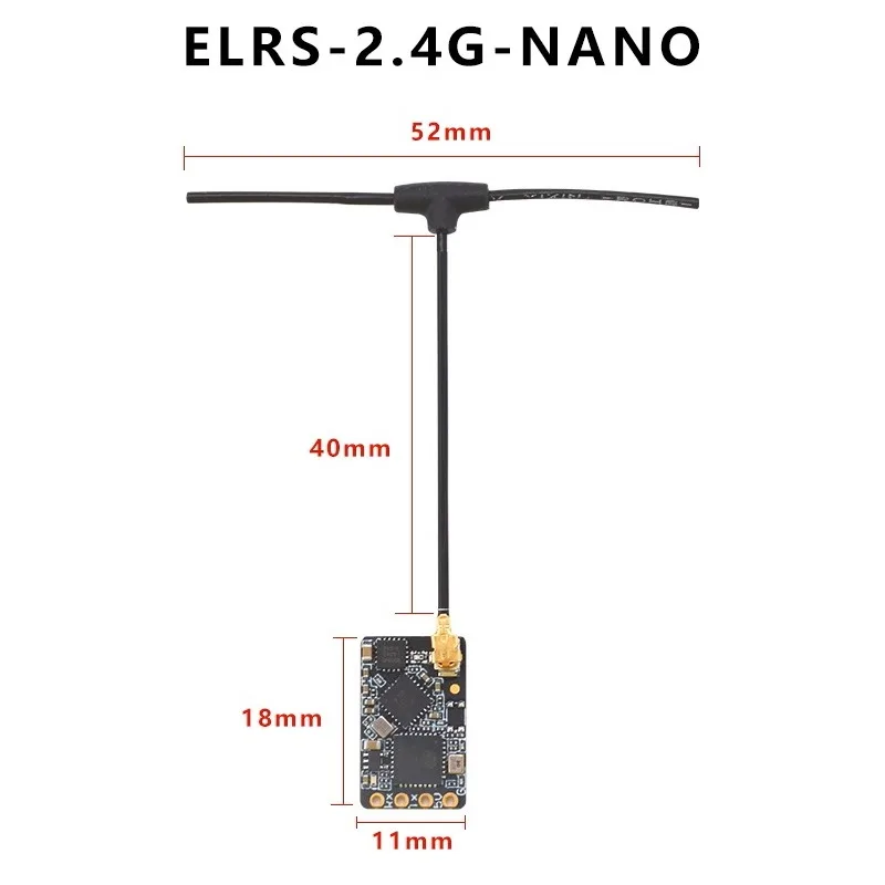 ELRS 915MHz / 2.4GHz NANO ExpressLRS Receiver With T type Antenna Support Wifi Upgrade for RC FPV Traversing Drones Parts detail 5