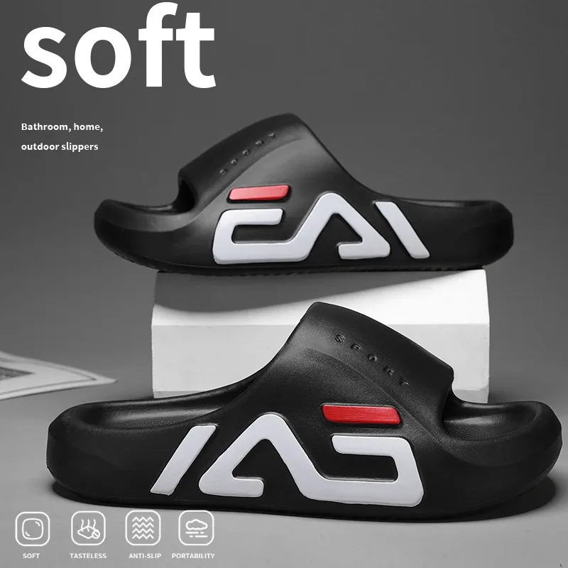Extra-thick Sole Men Soft Air Cushion Casual Slippers EVA Sandals Fashion Flip Flops Outdoor Summer Seaside Beach Shoes - image 6