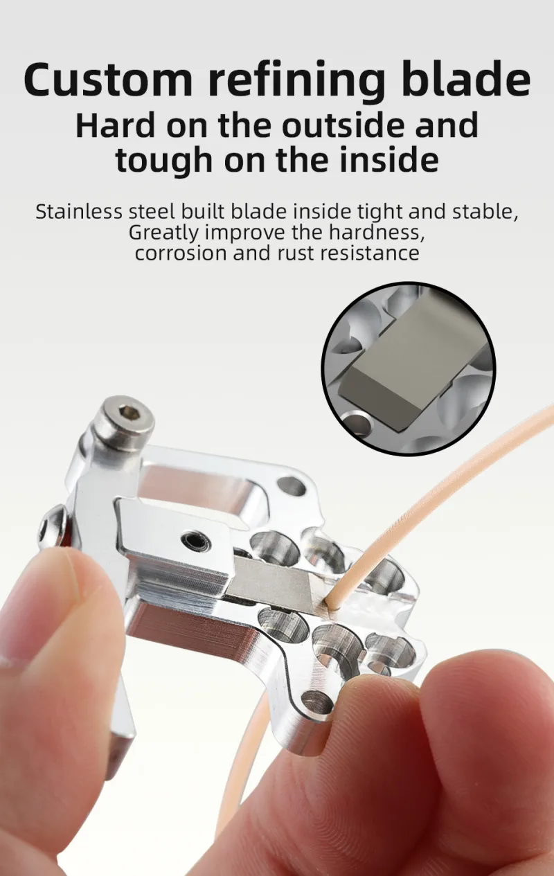 Mellow CNC Aluminum Magneto Filament Cutter For Printhead Bracket – Compatible with Goliath, Crazy Dragon Hotends & VZ Extruder detail 2