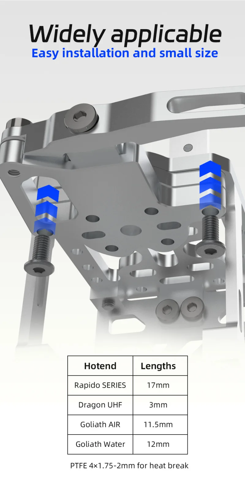 Mellow CNC Aluminum Magneto Filament Cutter For Printhead Bracket – Compatible with Goliath, Crazy Dragon Hotends & VZ Extruder detail 4
