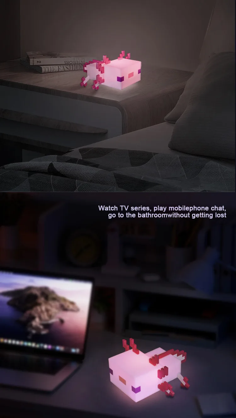 MC Game Salamander Lamp Five Color Toy Atmosphere Light Modes Lamp To Decorate Your Gaming Desk Or Night Stand Children's Gift detail 5