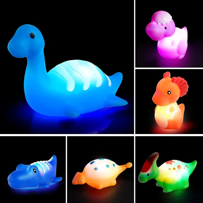 Light Up Bath Toys for Kids Dinosaur Bathtub Toys for Baby 12-18 Months Toddlers Water Bathtub Shower Pool Toys for Boy Girls - image 2